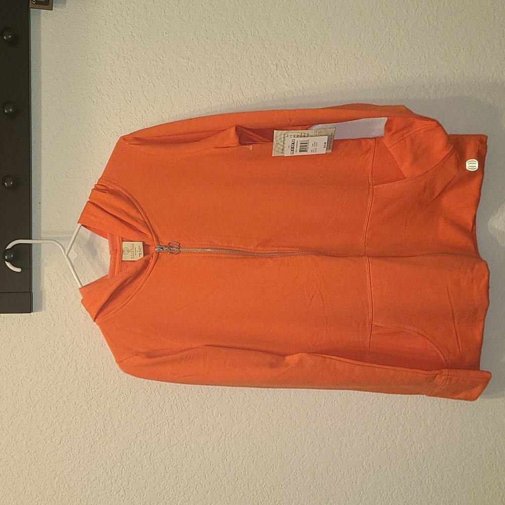 Marika Coral Zippered Hoodie